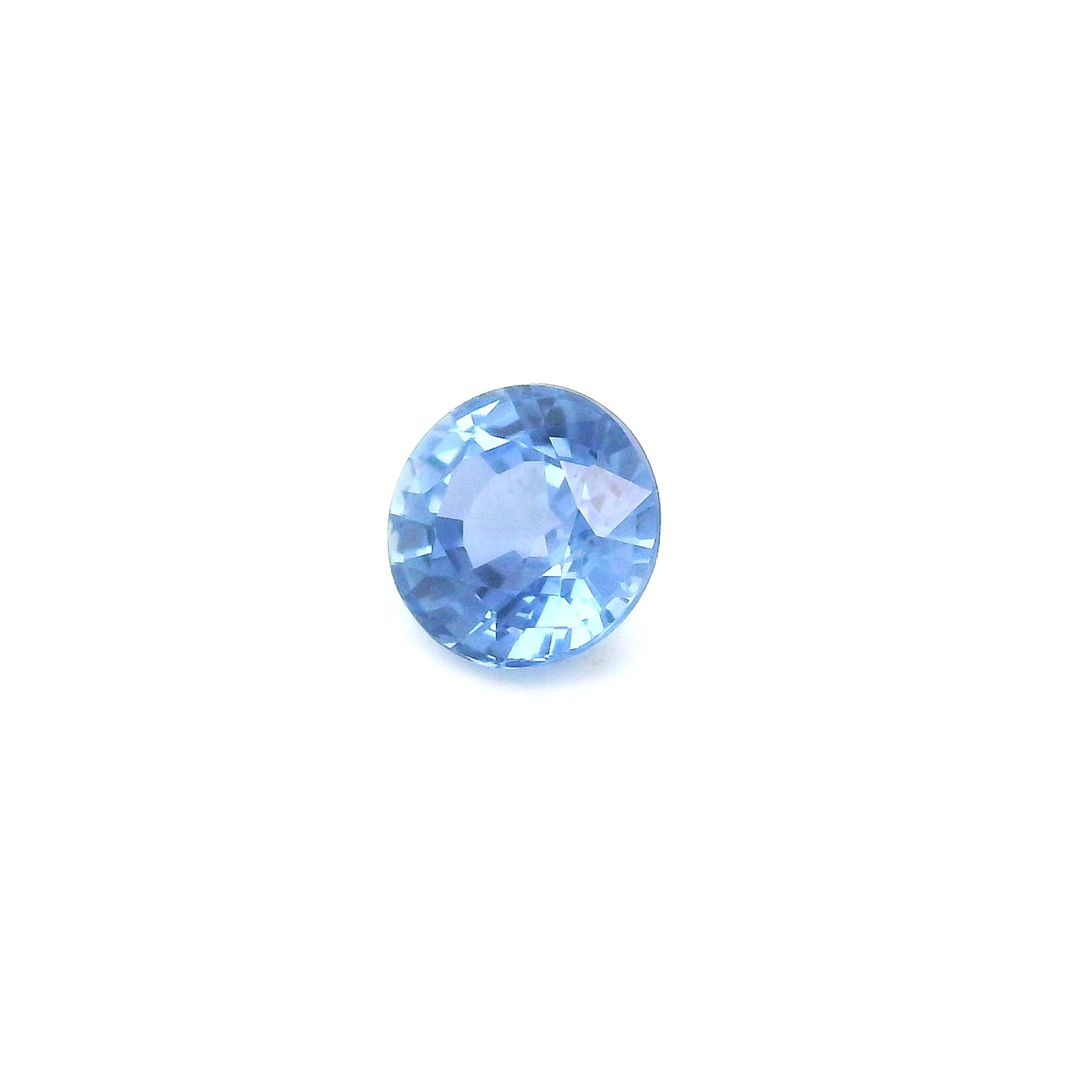 0.70 Carat Blue Round Sapphire