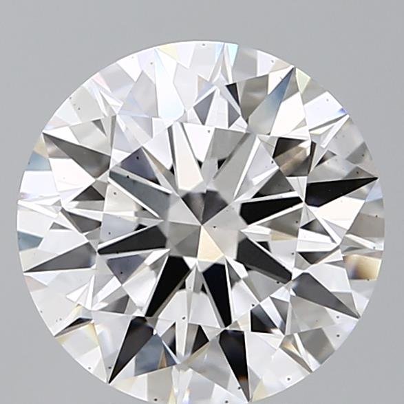 3.08ct D VS2 Rare Carat Ideal Cut Round Lab Grown Diamond