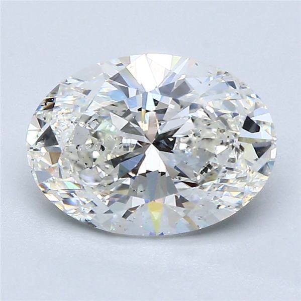 2.13ct H SI2 Rare Carat Ideal Cut Oval Diamond