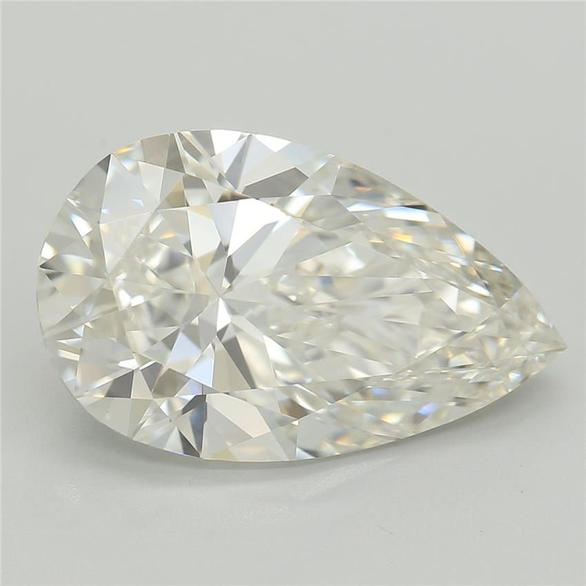 4.05ct H VVS2 Rare Carat Ideal Cut Pear Lab Grown Diamond