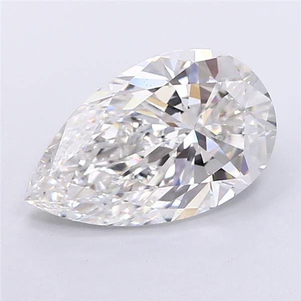 2.50ct E VS2 Rare Carat Ideal Cut Pear Lab Grown Diamond