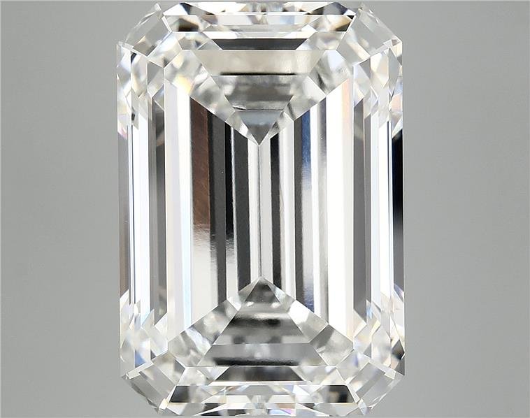 15.19ct F VVS2 Rare Carat Ideal Cut Emerald Lab Grown Diamond