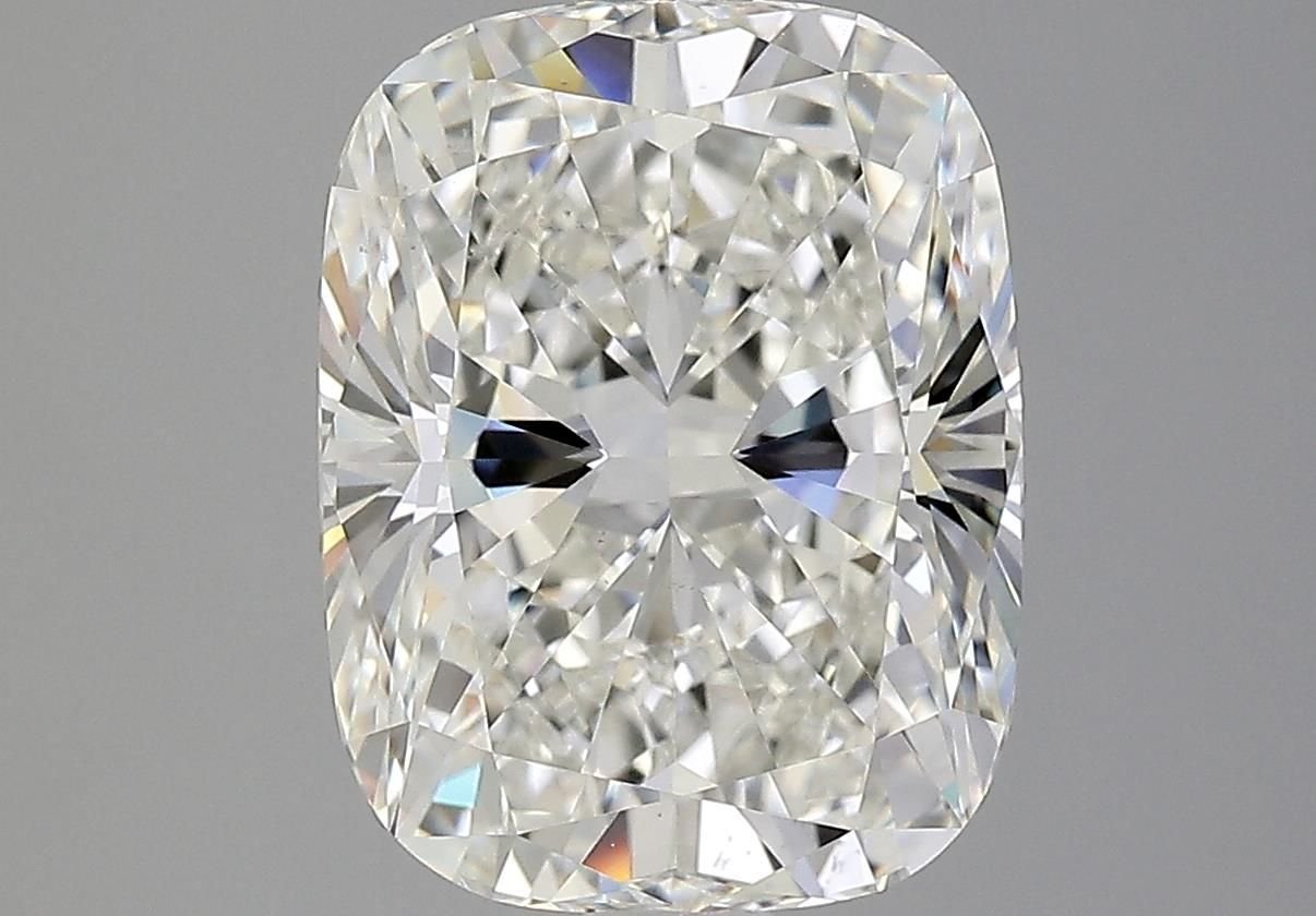 5.10ct J SI1 Rare Carat Ideal Cut Cushion Diamond