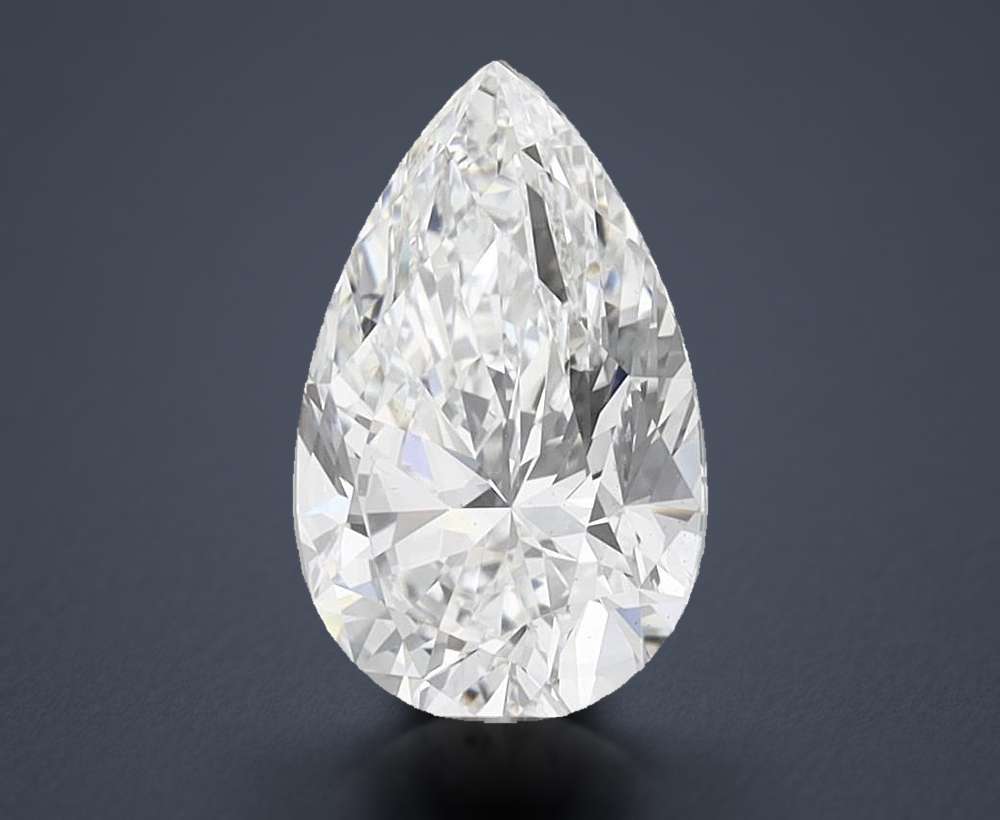4.54 Carat Pear Lab Diamond