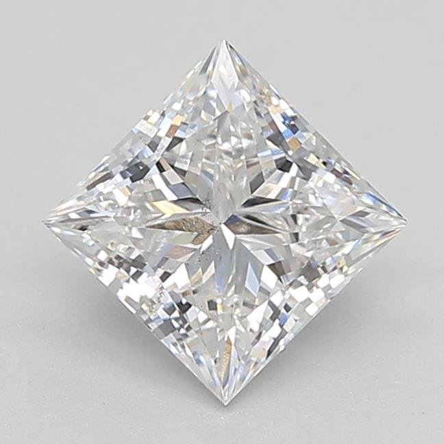 1.51ct E SI1 Rare Carat Ideal Cut Princess Lab Grown Diamond