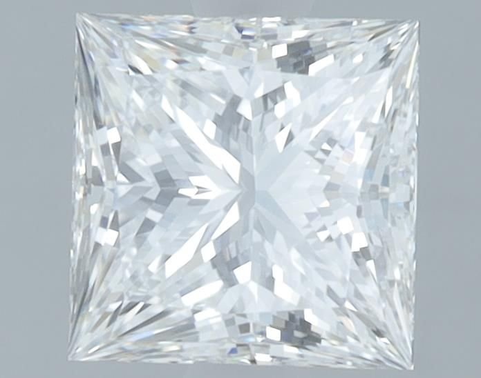 1.59ct F VVS2 Rare Carat Ideal Cut Princess Lab Grown Diamond
