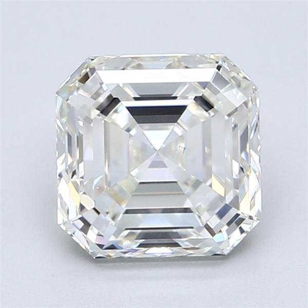 2.81ct J VS2 Rare Carat Ideal Cut Asscher Diamond