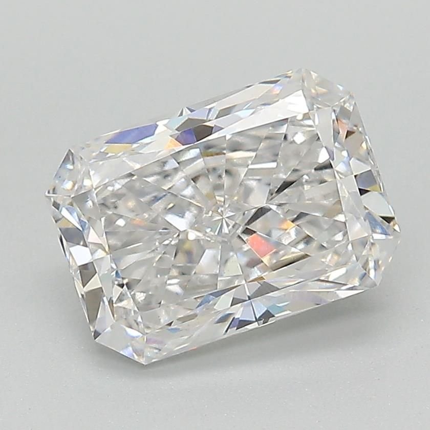 3.07ct F VVS2 Rare Carat Ideal Cut Radiant Lab Grown Diamond