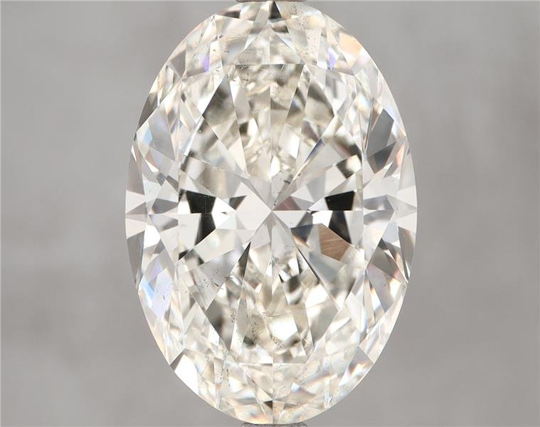 4.06ct K SI2 Rare Carat Ideal Cut Oval Diamond
