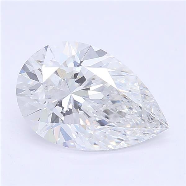 0.71ct E SI1 Rare Carat Ideal Cut Pear Lab Grown Diamond