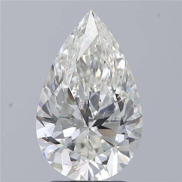 2.68ct I SI2 Rare Carat Ideal Cut Pear Diamond