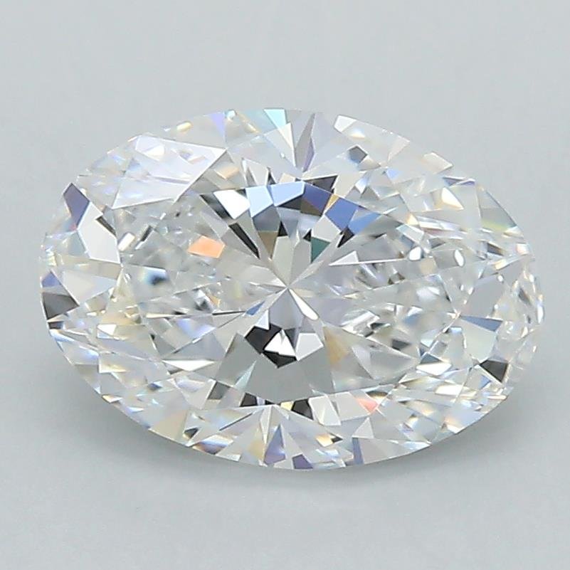 2.01ct E VS2 Rare Carat Ideal Cut Oval Lab Grown Diamond