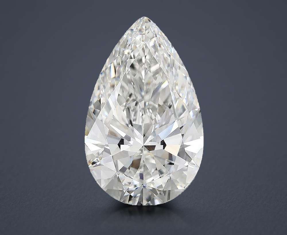 12.34 Carat Pear Lab Diamond