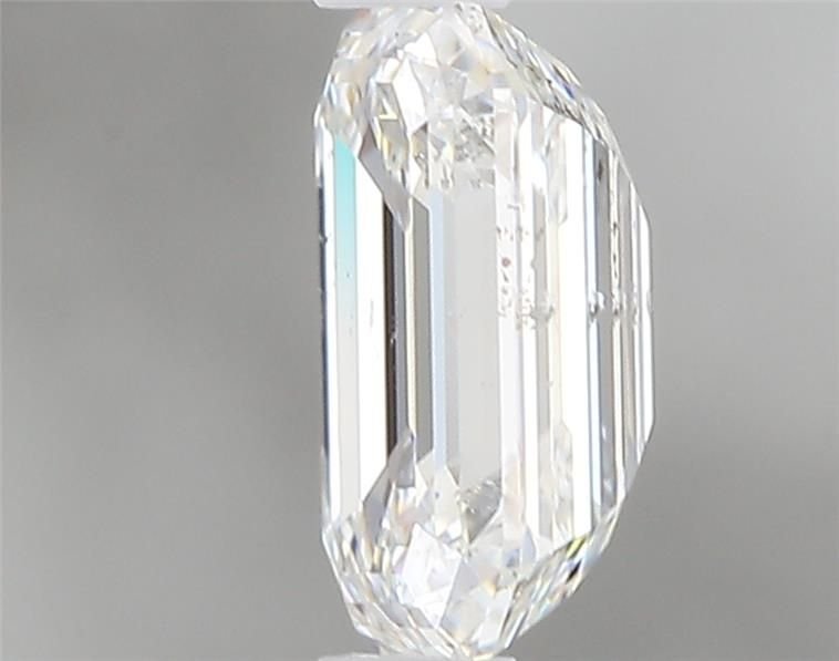 0.58ct F SI2 Rare Carat Ideal Cut Emerald Diamond