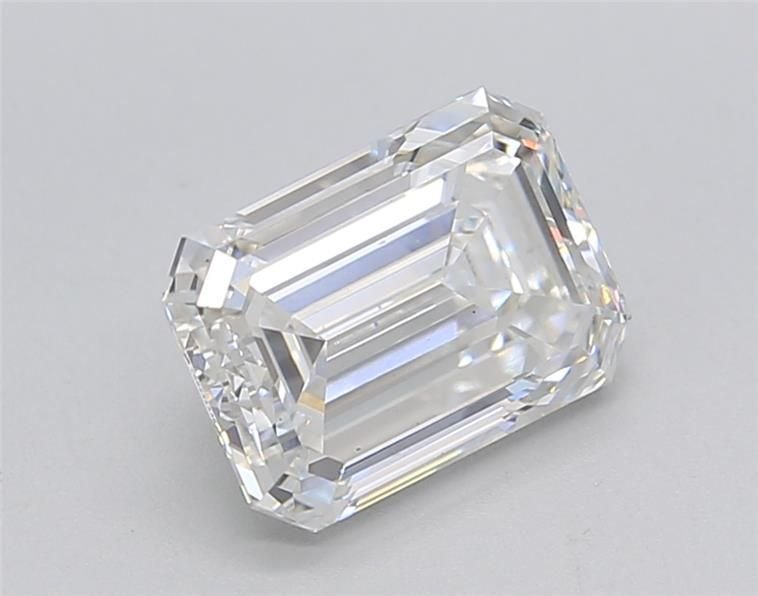 1.97ct F VS1 Excellent Cut Emerald Lab Grown Diamond