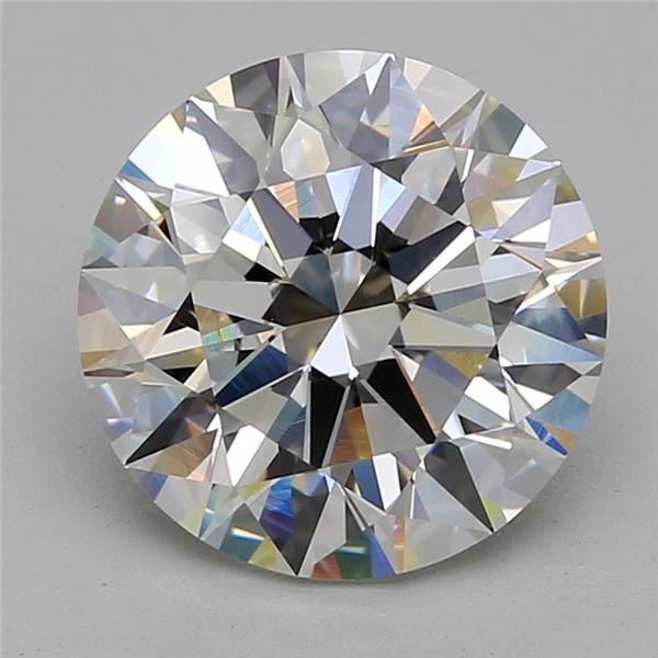 5.03ct I VS2 Rare Carat Ideal Cut Round Diamond