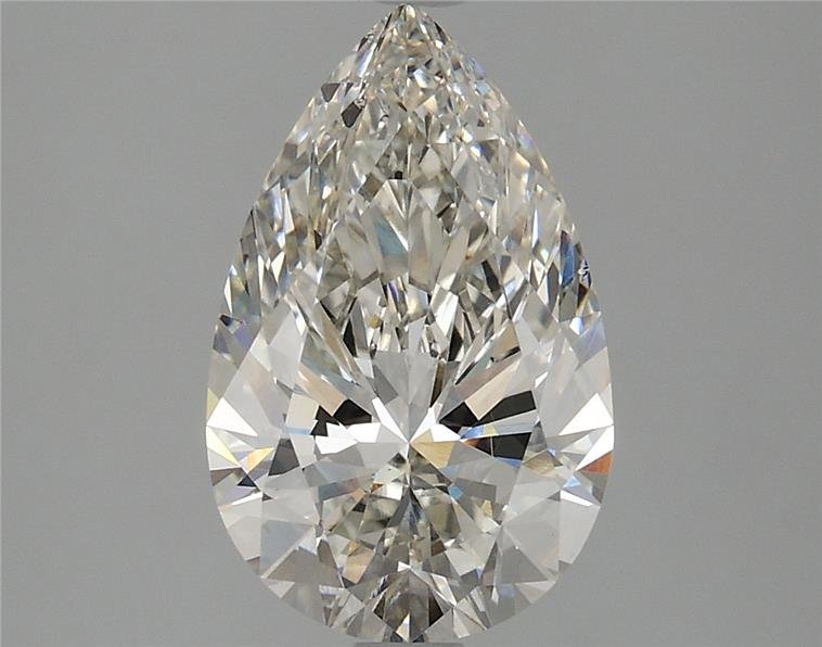 2.62ct H VS2 Rare Carat Ideal Cut Pear Lab Grown Diamond