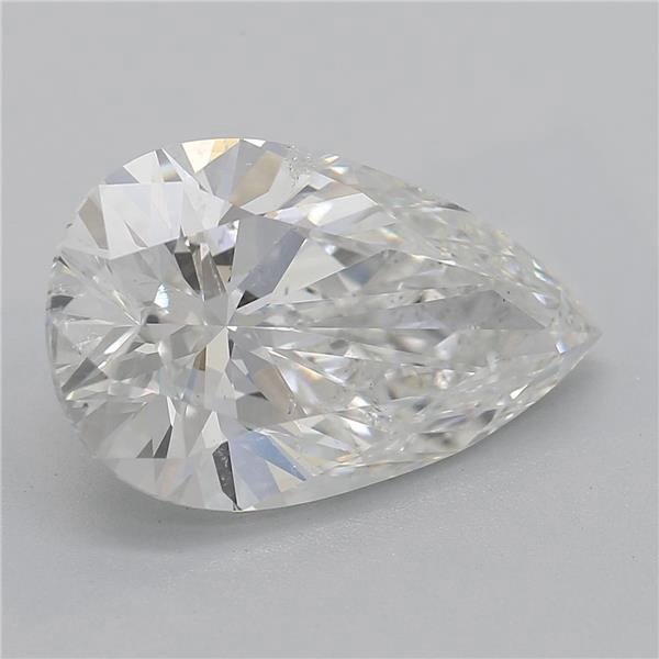 3.01ct G SI2 Rare Carat Ideal Cut Pear Diamond