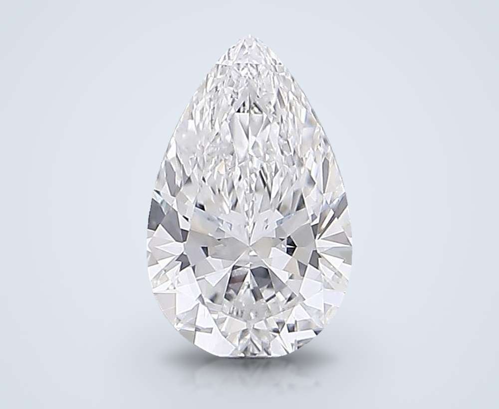 3.74 Carat Pear Lab Diamond