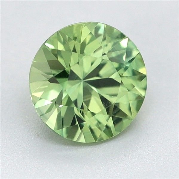0.65 Carat Green Round Sapphire