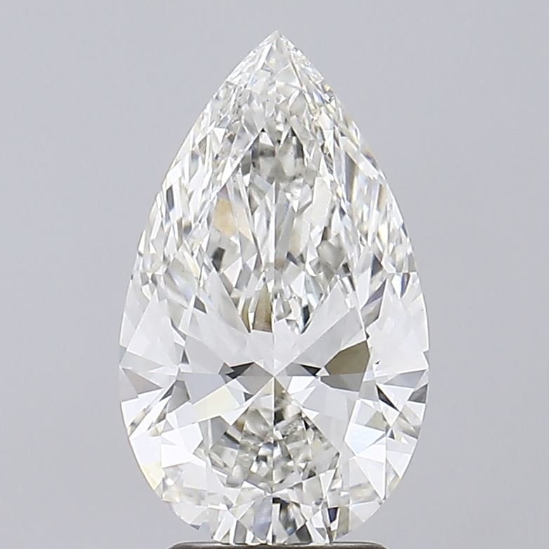 3.23ct H VS1 Rare Carat Ideal Cut Pear Lab Grown Diamond