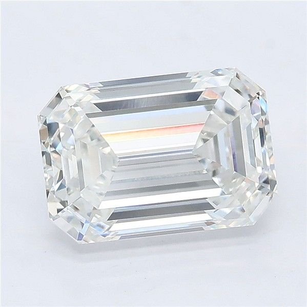 3.10ct F VS1 Excellent Cut Emerald Lab Grown Diamond