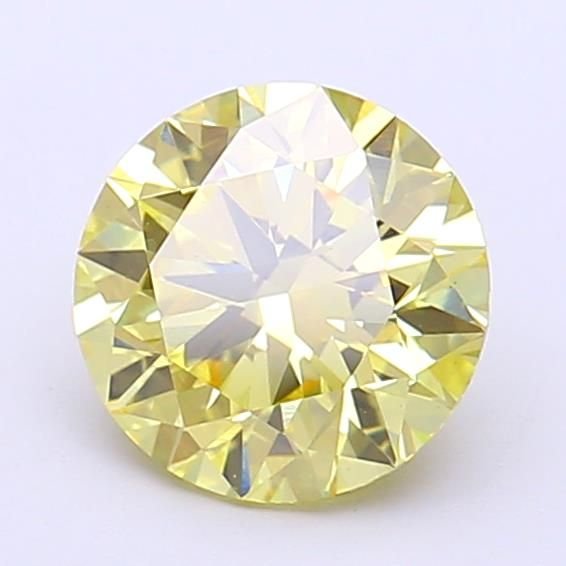 1.54 Ct. Fancy Intense Yellow Round Lab Diamond