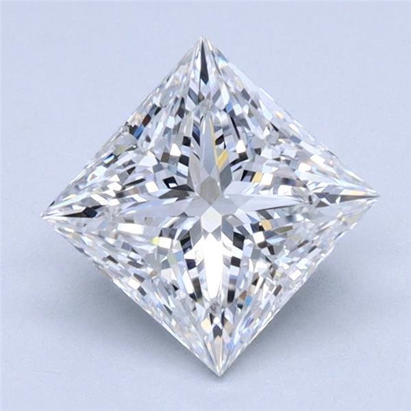 1.24ct F VVS2 Rare Carat Ideal Cut Princess Lab Grown Diamond