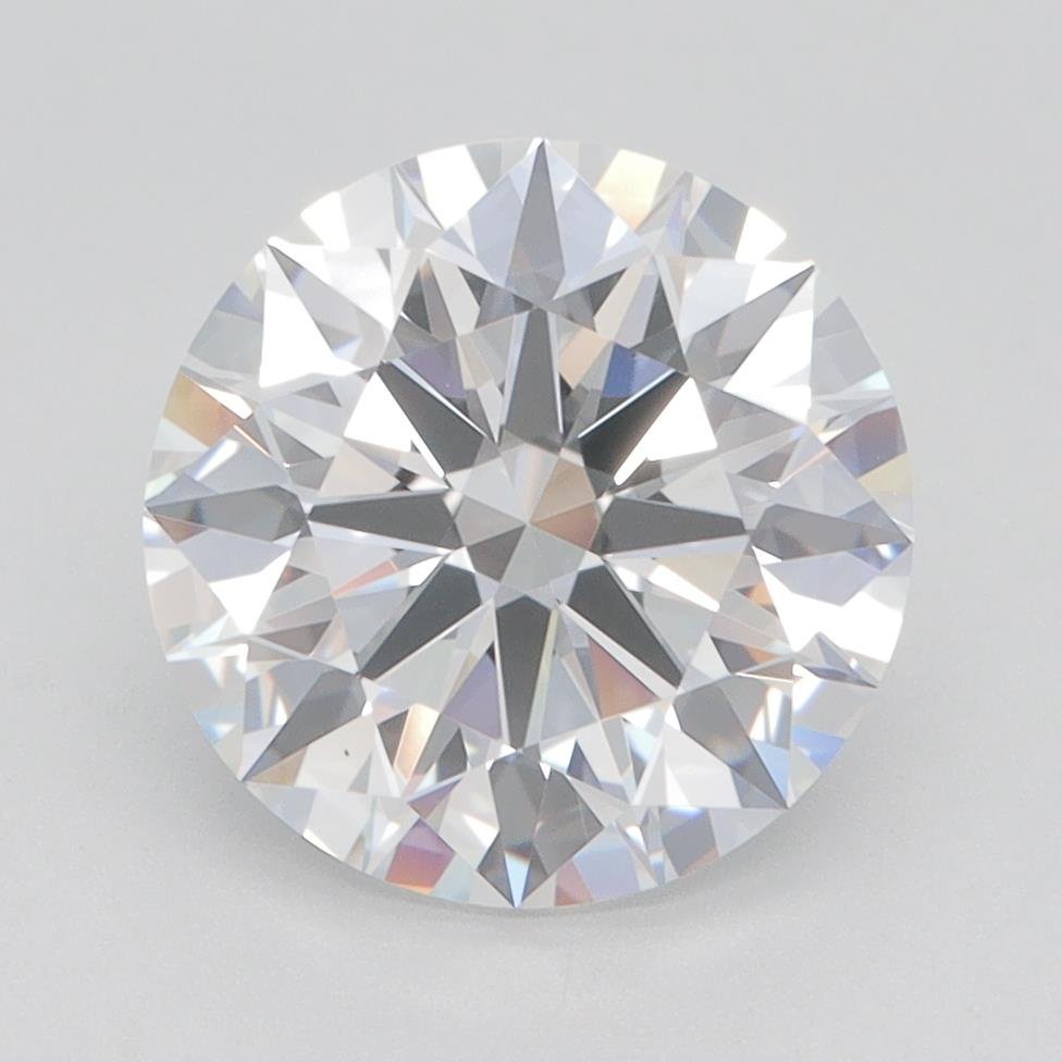 3.09ct D VVS1 Rare Carat Ideal Cut Round Lab Grown Diamond