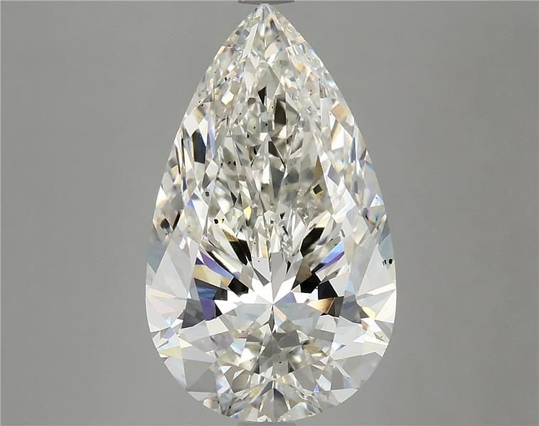 6.48ct H SI1 Rare Carat Ideal Cut Pear Lab Grown Diamond