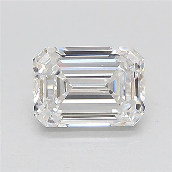 1.05ct D VVS2 Rare Carat Ideal Cut Emerald Lab Grown Diamond
