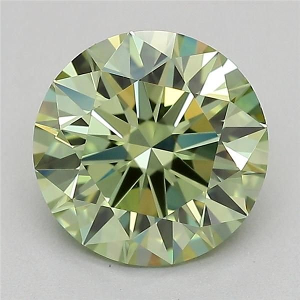 1.03 Ct. Fancy Vivid Green Round Lab Diamond