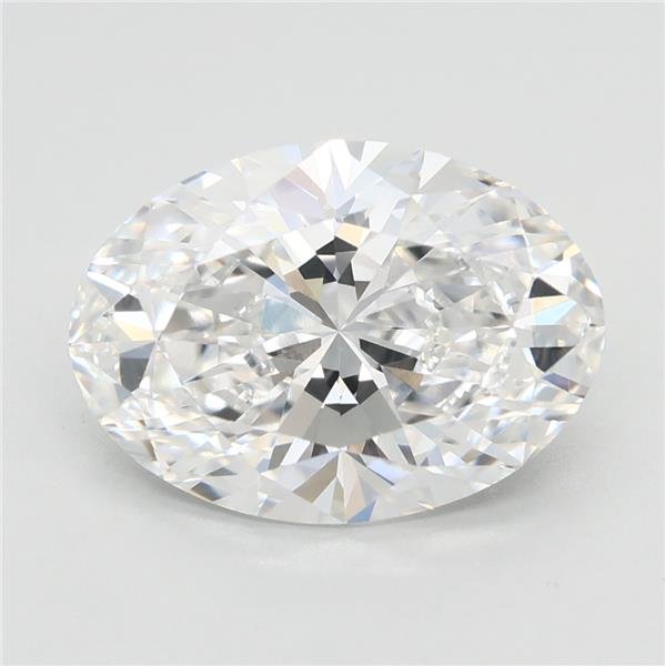 3.06ct E VVS2 Rare Carat Ideal Cut Oval Lab Grown Diamond