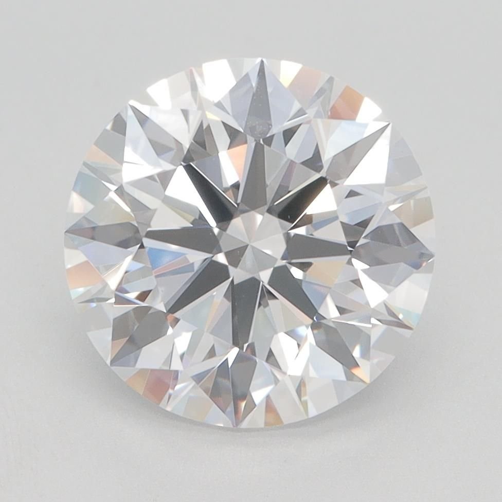 3.29ct D VVS2 Rare Carat Ideal Cut Round Lab Grown Diamond