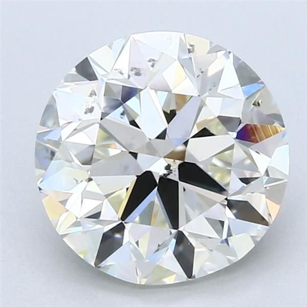 3.01ct J SI1 Very Good Cut Round Diamond