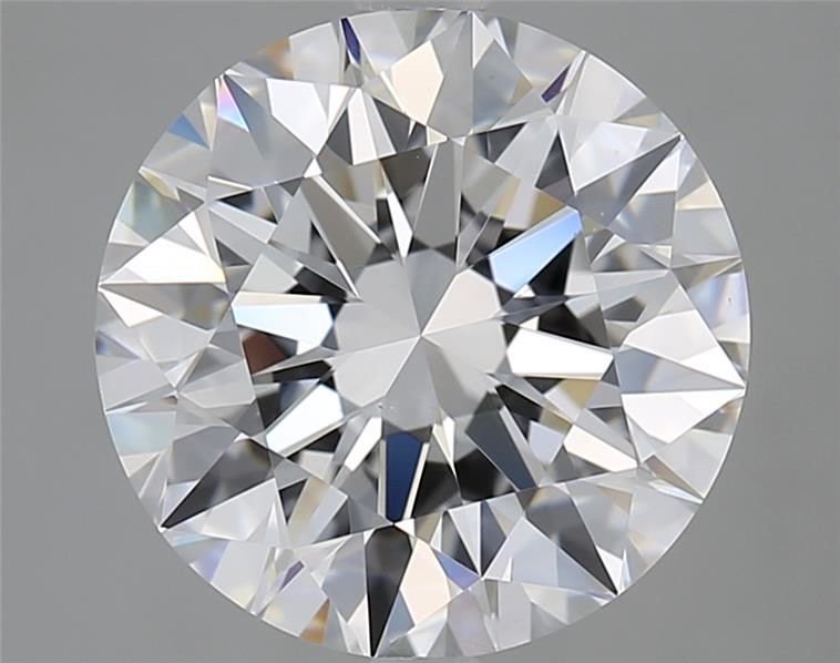 4.01ct D VS2 Rare Carat Ideal Cut Round Diamond