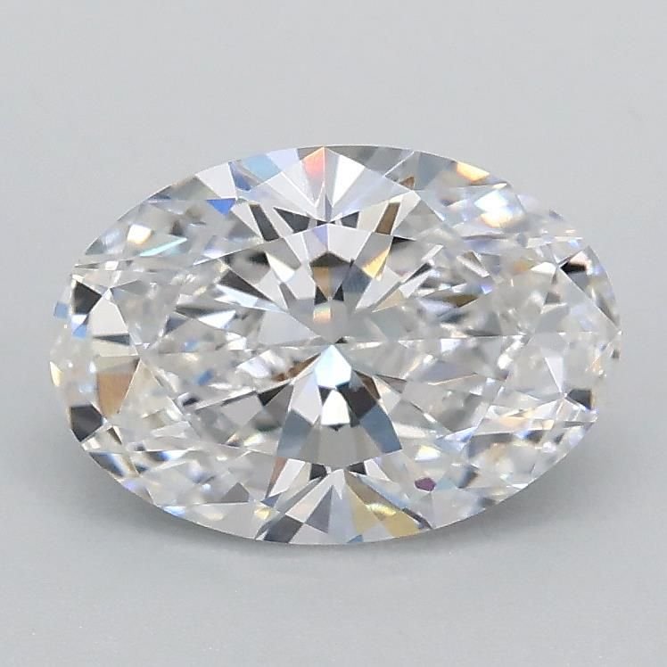 1.09ct D VVS2 Rare Carat Ideal Cut Oval Lab Grown Diamond