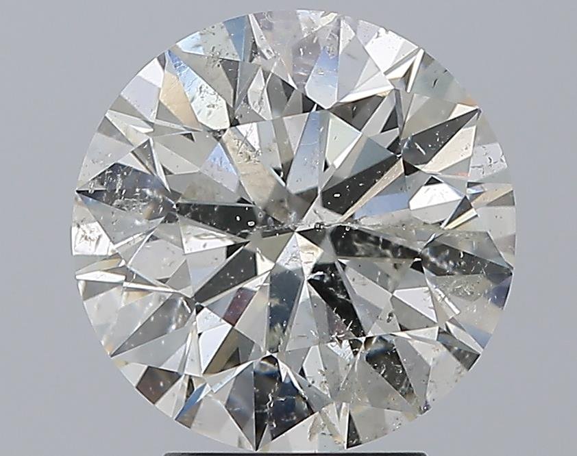 3.70ct H SI2 Rare Carat Ideal Cut Round Diamond