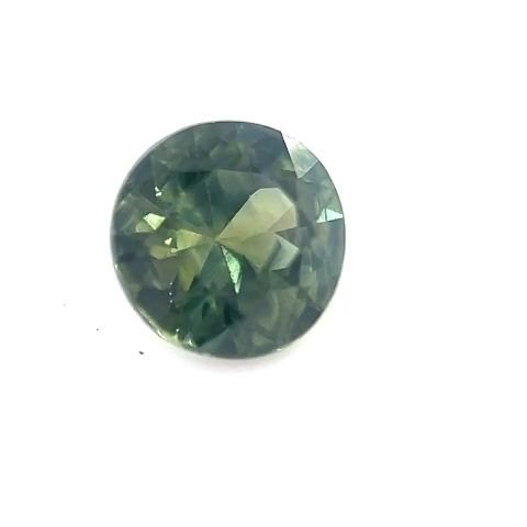 0.54 Carat Green Round Sapphire