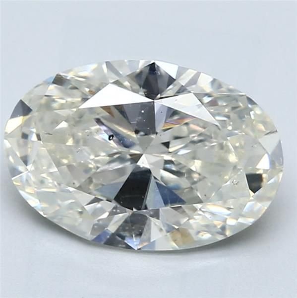 3.01ct K SI2 Rare Carat Ideal Cut Oval Diamond