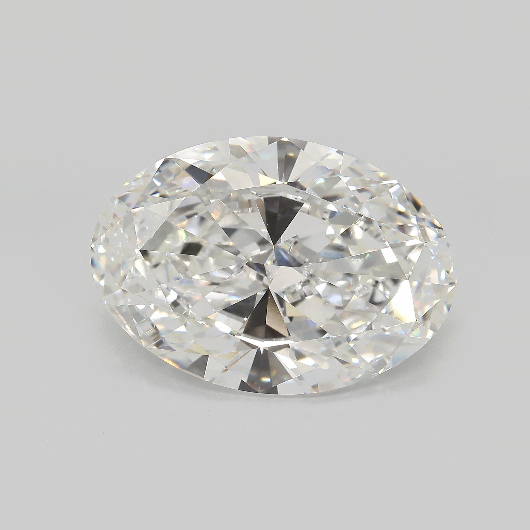 15.46ct F VVS2 Very Good Cut Oval Lab Grown Diamond