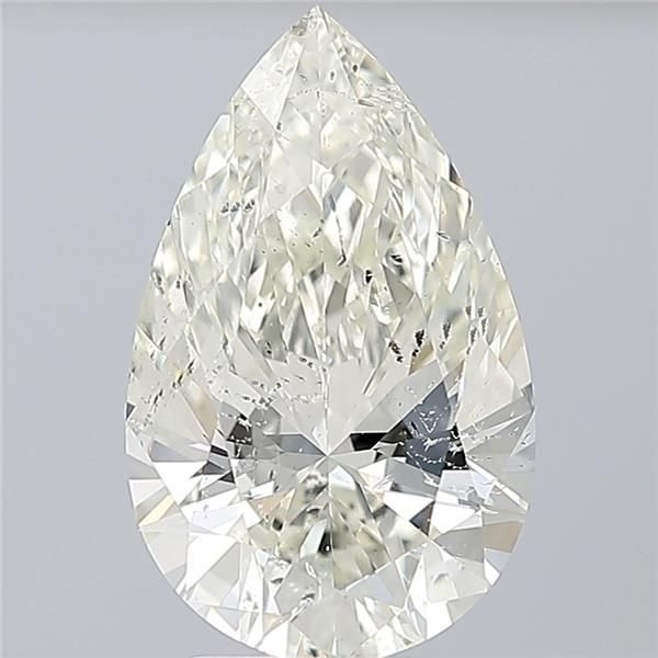 3.01ct J SI2 Rare Carat Ideal Cut Pear Diamond