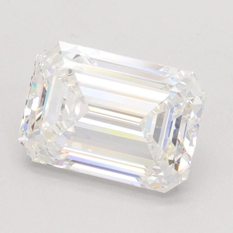 1.59ct F IF Rare Carat Ideal Cut Emerald Lab Grown Diamond