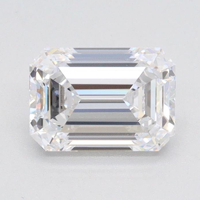 1.10ct D VVS2 Rare Carat Ideal Cut Emerald Lab Grown Diamond
