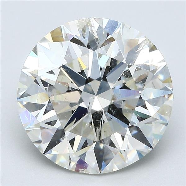 4.58ct J SI2 Rare Carat Ideal Cut Round Diamond