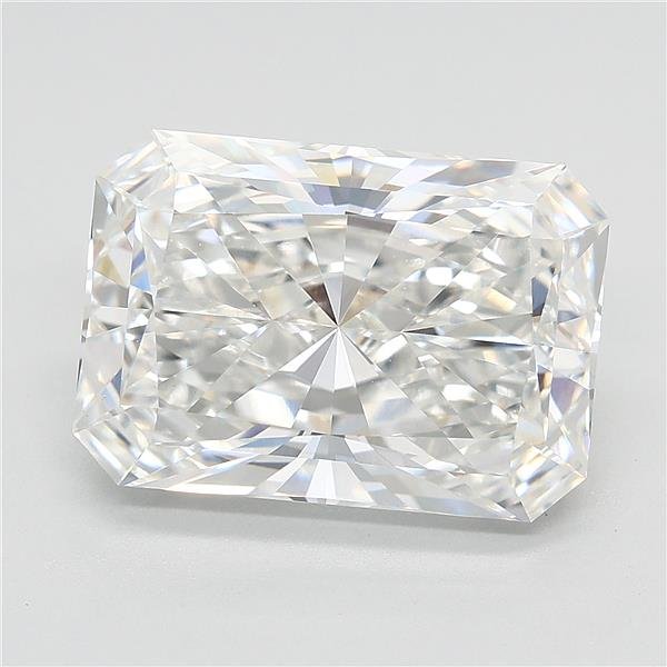 5.09ct F VVS2 Rare Carat Ideal Cut Radiant Lab Grown Diamond