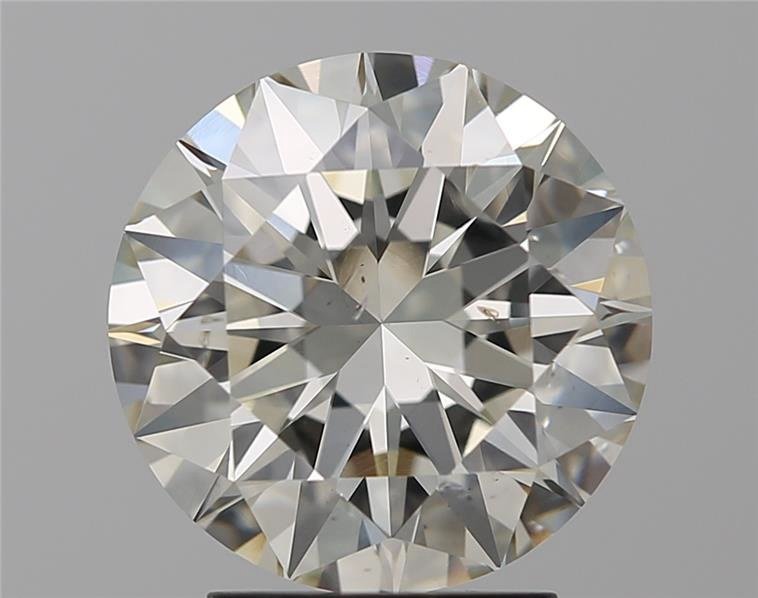 3.01ct K SI1 Rare Carat Ideal Cut Round Diamond