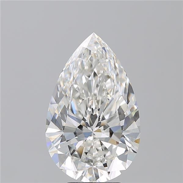 5.07ct G VVS1 Rare Carat Ideal Cut Pear Diamond