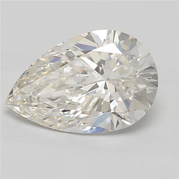 2.02ct H VS2 Rare Carat Ideal Cut Pear Lab Grown Diamond