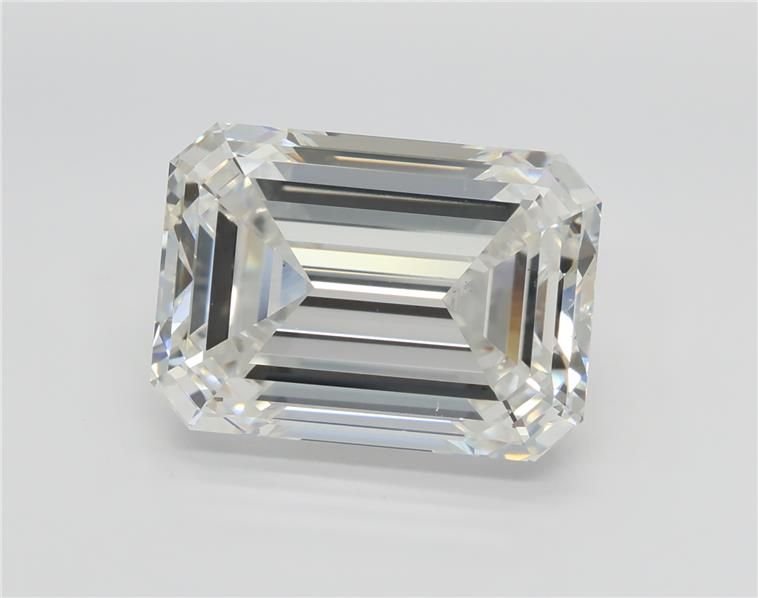 7.05ct F VS1 Excellent Cut Emerald Lab Grown Diamond